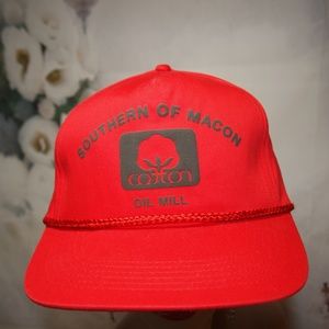 Southern of Macon Cotton Oil Mill Hat RARE Trucker Hat Vintage Baseball Cap